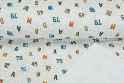 Alpenfleece bedruckt NA617 College Letters